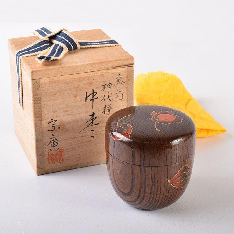 129桑野むつ子 京都 御所の花十二ヶ月5月 藤の花抹茶椀 和陶皿 しおり付 👜